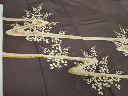 平和屋着物●訪問着　吉祥花文　金彩　正絹　逸品　DABE5452ps