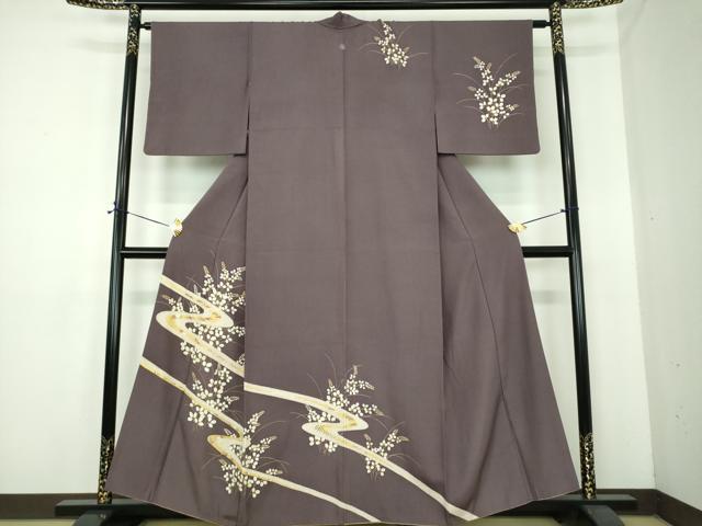 平和屋着物●訪問着　吉祥花文　金彩　正絹　逸品　DABE5452ps