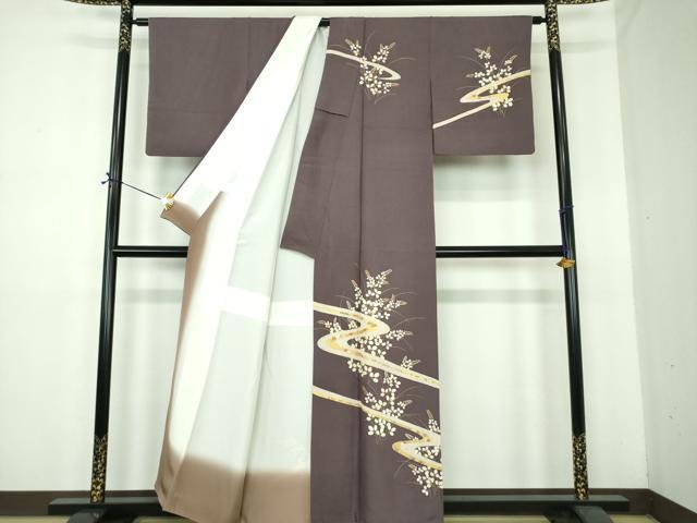 平和屋着物●訪問着　吉祥花文　金彩　正絹　逸品　DABE5452ps