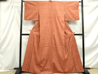 平和屋着物■上質な紬 幾何学間道 正絹 逸品 DABE8963qa