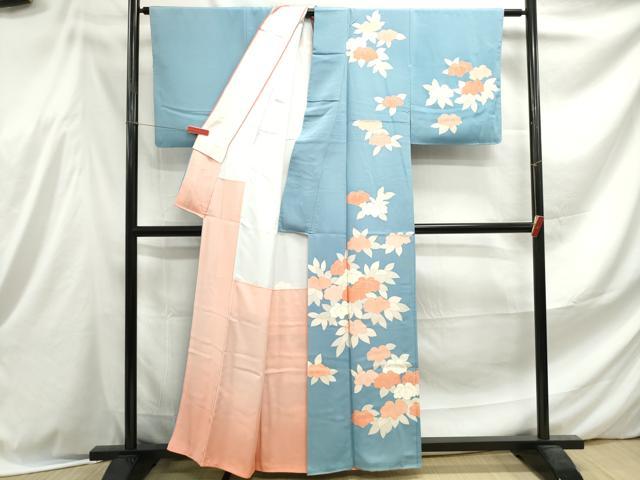 平和屋着物■訪問着 草花文 金彩 正絹 逸品 DABE8986qa