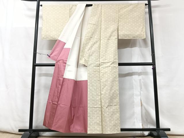 平和屋着物■本場大島紬 幾何学文様 正絹 逸品 CABF5103xe