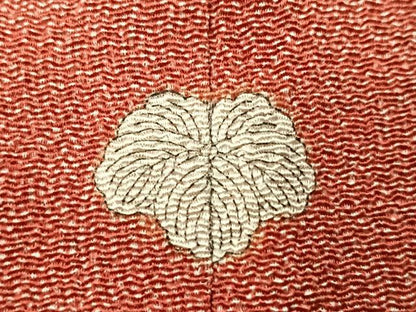 平和屋着物■江戸小紋　鮫小紋柄　鬼しぼ縮緬　正絹　逸品　CABF5154xe