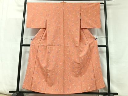 平和屋着物■小紋 舞葉文 洗える着物 CABF5125xe