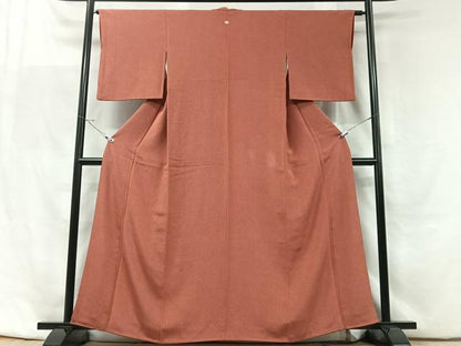 平和屋着物■江戸小紋　鮫小紋柄　鬼しぼ縮緬　正絹　逸品　CABF5154xe