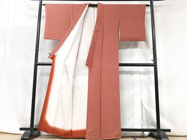 平和屋着物■江戸小紋　鮫小紋柄　鬼しぼ縮緬　正絹　逸品　CABF5154xe