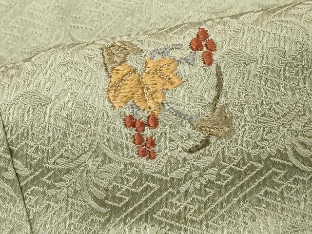 平和屋着物■訪問着 絞り 刺繍 草花文 金糸 正絹 逸品 DABE7961cd