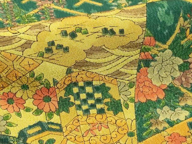 平和屋着物■上質な小紋 切嵌吉祥文 高島屋扱い 正絹 逸品 DABE7945cd