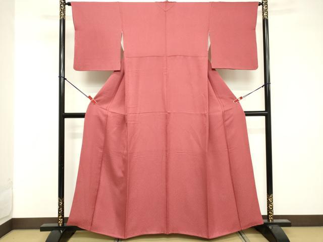 平和屋着物■上質な色無地 今様色 正絹 逸品 DABE7944cd