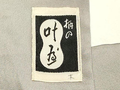 平和屋着物■上質な小紋 人物風景文 鬼しぼ縮緬 正絹 逸品 DABE7951cd