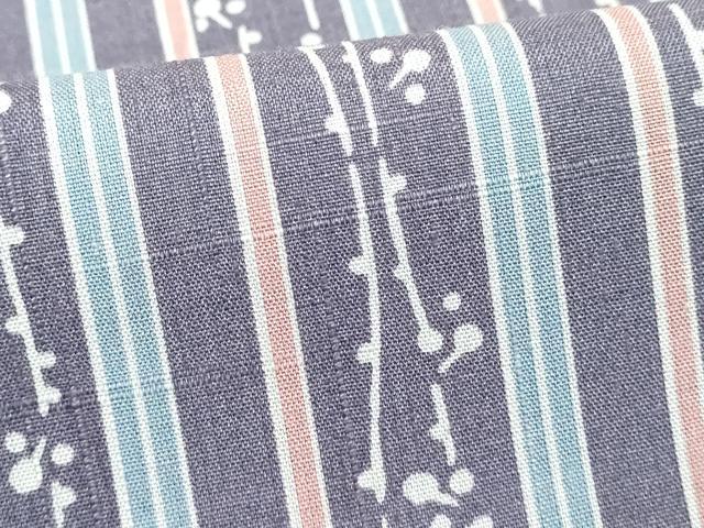 平和屋着物■上質な小紋 紬地 間道 正絹 逸品 DABE7974cd