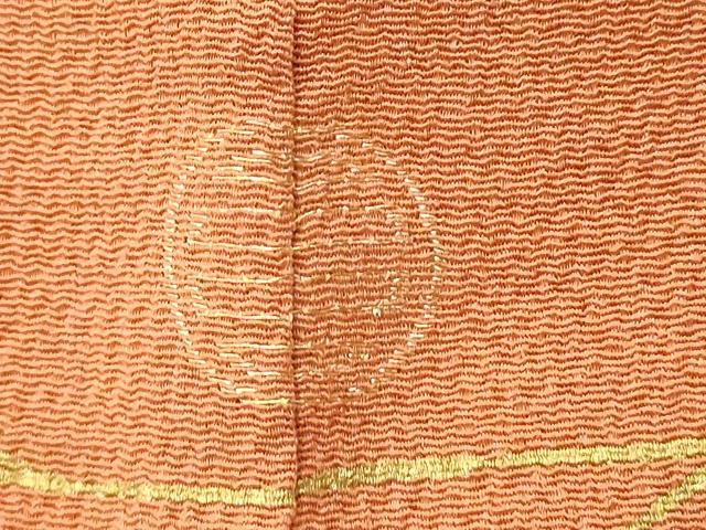 平和屋着物■訪問着 刺繍 流水草葉文 金彩 鬼しぼ縮緬 正絹 逸品 DABE7972cd