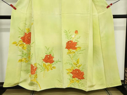 平和屋着物■訪問着 手描き 枝花文 金彩 正絹 逸品 DABE7994cd