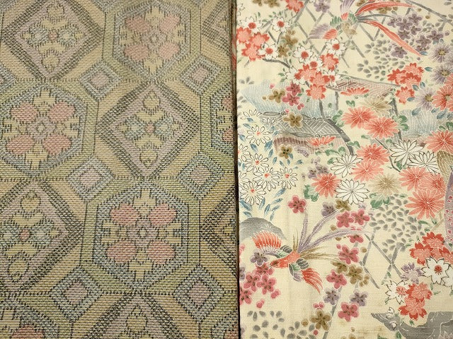 平和屋本店■紬 お召 まとめて100点 鳳凰 風景 花柄 手描き など 着用可能多数 未使用品あり 全て正絹 se4056