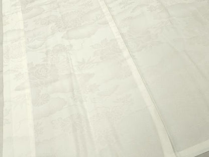 平和屋着物■長襦袢 無双仕立て 草花地紋 正絹 逸品 DABF4023cd