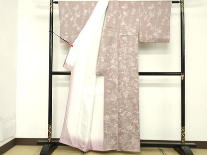 平和屋着物■訪問着 枝花文 正絹 逸品 DABF4024cd