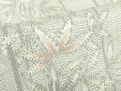平和屋着物▽大島紬　単衣　草葉間道　証紙付き　正絹　逸品　DABE4511az
