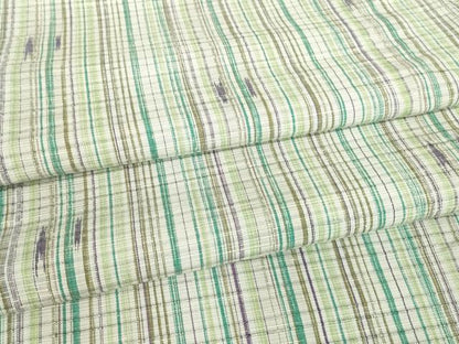 平和屋着物▽上質な紬　単衣　絣文　正絹　逸品　DABE4523az