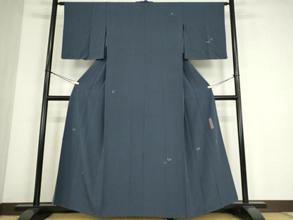 平和屋着物▽世界的人形師　辻村寿三郎　ジュサブロー　訪問着　単衣　舞葉文　金彩　正絹　逸品　DABE4556az