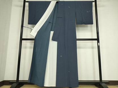 平和屋着物▽世界的人形師　辻村寿三郎　ジュサブロー　訪問着　単衣　舞葉文　金彩　正絹　逸品　DABE4556az