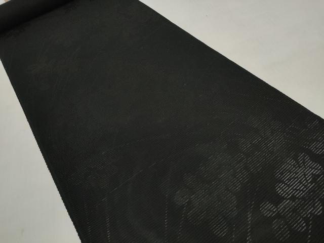 平和屋着物＊夏物 西陣 織憲謹製 名古屋帯 帯反物 黒共帯 萩 証紙付き 逸品 未使用 DABD7939zzz