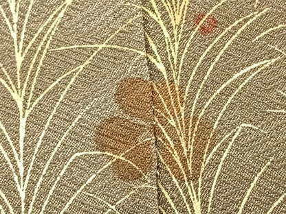 平和屋着物●訪問着　刺繍　草花文　暈し染め　金糸　金彩　正絹　逸品　AABI1545fy