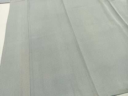 平和屋着物●染：新井梅春・型：人間国宝　児玉博　江戸小紋　万筋　青色×白色　正絹　逸品　AABI1537fy