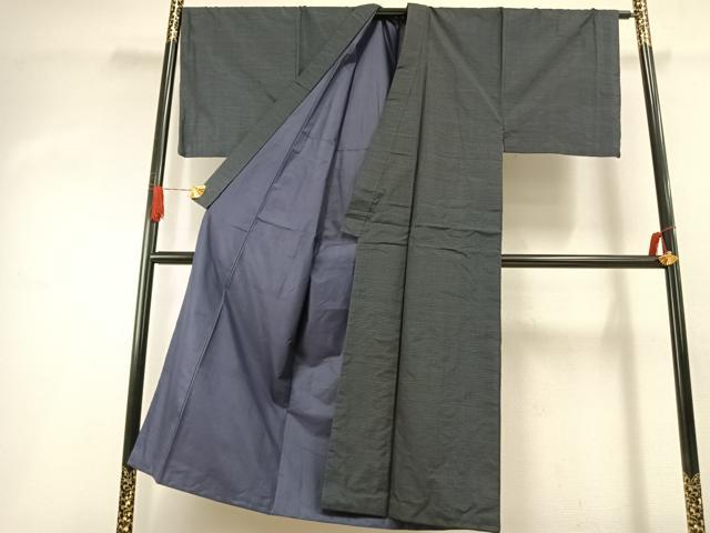 平和屋着物●男性　本場大島紬　アンサンブル　亀甲絣　正絹　逸品　AABI1540fy