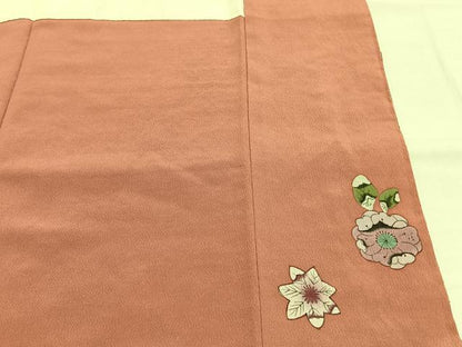 平和屋着物●訪問着　絞り　辻が花　暈し染め　正絹　逸品　AABI1543fy