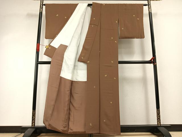 平和屋着物●上質な小紋　総刺繍　源氏香　正絹　逸品　AABI1546fy