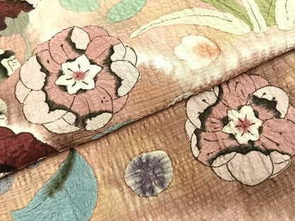 平和屋着物●訪問着　絞り　辻が花　暈し染め　正絹　逸品　AABI1543fy