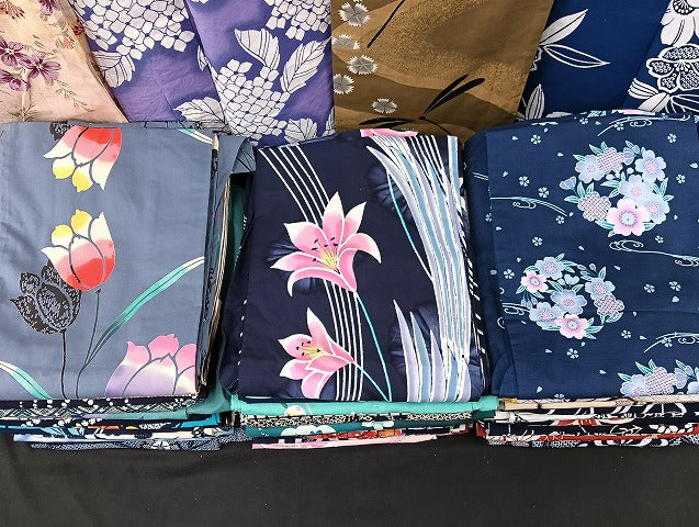 平和屋着物■浴衣 まとめて 45点 蜻蛉 紫陽花 花柄 綿紅梅 など 着用可能多数 未使用品あり mmm111