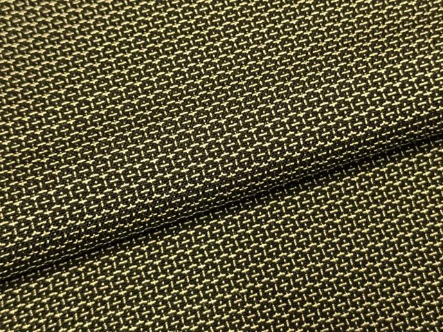 平和屋着物●上質な紬　亀甲柄　正絹　逸品　未使用　AABI1559fy