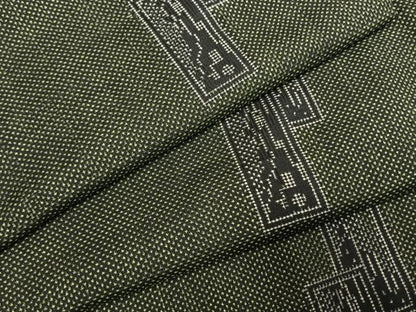 平和屋着物●本場大島紬　一元絣　色紙重ね文　正絹　逸品　未使用　AABI1564fy