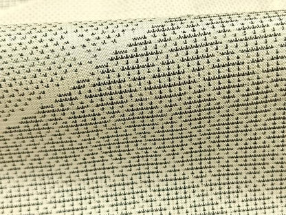 平和屋着物●本場大島紬　白大島　カタス7マルキ　幾何学文様　正絹　逸品　AABI1555fy
