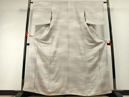 平和屋着物●上質な小紋　霞文　暈し染め　正絹　逸品　AABI1562fy