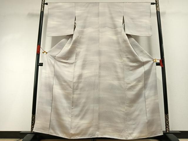 平和屋着物●上質な小紋　霞文　暈し染め　正絹　逸品　AABI1562fy