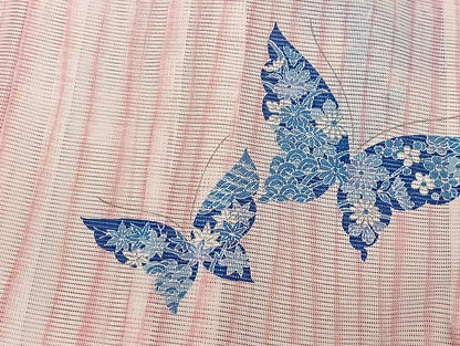 平和屋着物■夏物 小紋 絽 紗 洗える着物 まとめて20点 蝶 辻が花 花柄 金彩 着用可能多数 mmm110