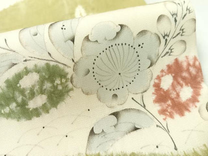 平和屋着物●日本工芸会正会員　福村廣利　絵絞庵　塩瀬　九寸名古屋帯　手描き　絞り　辻が花　正絹　逸品　CABG1875vp