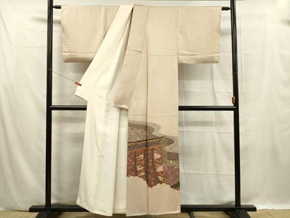 平和屋着物■豪華色留袖　几帳吉祥文　金彩　正絹　逸品　DABF0582ya