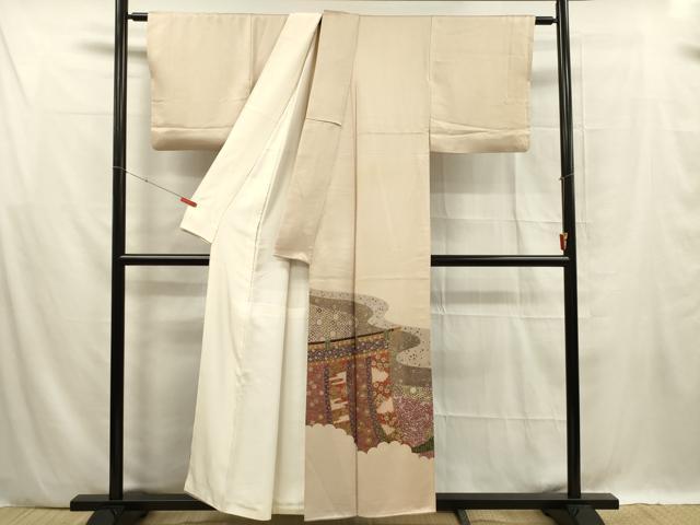 平和屋着物■豪華色留袖　几帳吉祥文　金彩　正絹　逸品　DABF0582ya