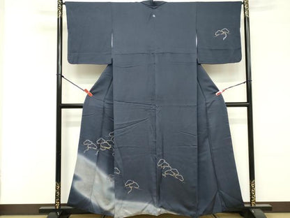 平和屋着物■訪問着 駒刺繍 枝松文 暈し染め 金彩 正絹 逸品 DABF4077cd