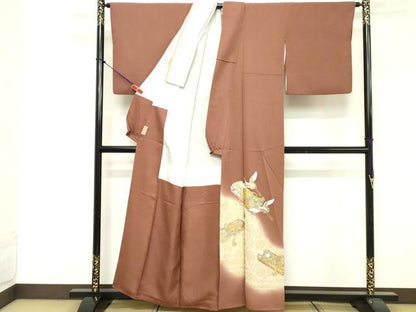 平和屋着物■豪華色留袖 作家物 文箱文 鶴 駒刺繍 暈し染め 金彩 正絹 逸品 DABF4080cd
