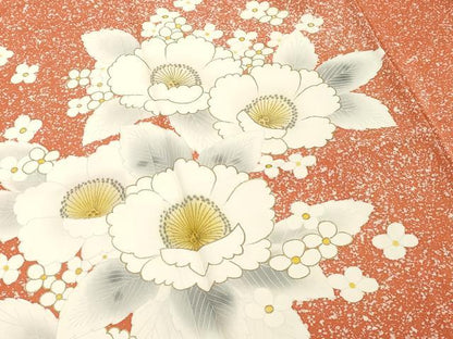平和屋着物■訪問着 草花文 金彩 正絹 逸品 DABF4087cd