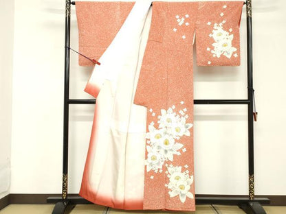 平和屋着物■訪問着 草花文 金彩 正絹 逸品 DABF4087cd