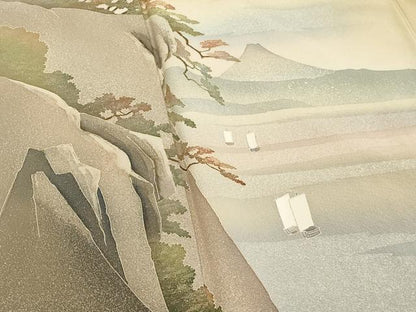 平和屋着物■訪問着 作家物 人物風景文 暈し染め 正絹 逸品 DABF4085cd
