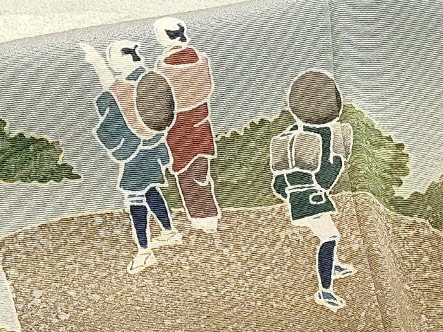 平和屋着物■訪問着 作家物 人物風景文 暈し染め 正絹 逸品 DABF4085cd