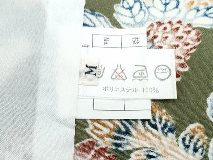 平和屋着物▽小紋　単衣　花鳥文　洗える着物　未使用　CABG2495th