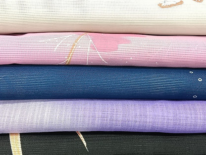 平和屋着物■夏物 訪問着 絽 紗 洗える着物 まとめて20点 鶴 鳥 人物 花柄 手描き 着用可能多数 mmm1017