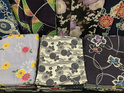平和屋着物■浴衣 まとめて 45点 蝶 花柄 型染め など 着用可能多数 未使用品あり mmm141
